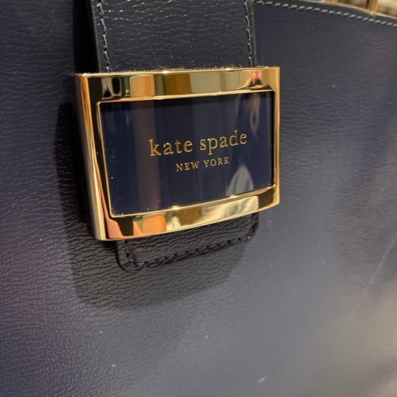 Kate Spade Blue Satchel with Gold Accents - Picture 5 of 9